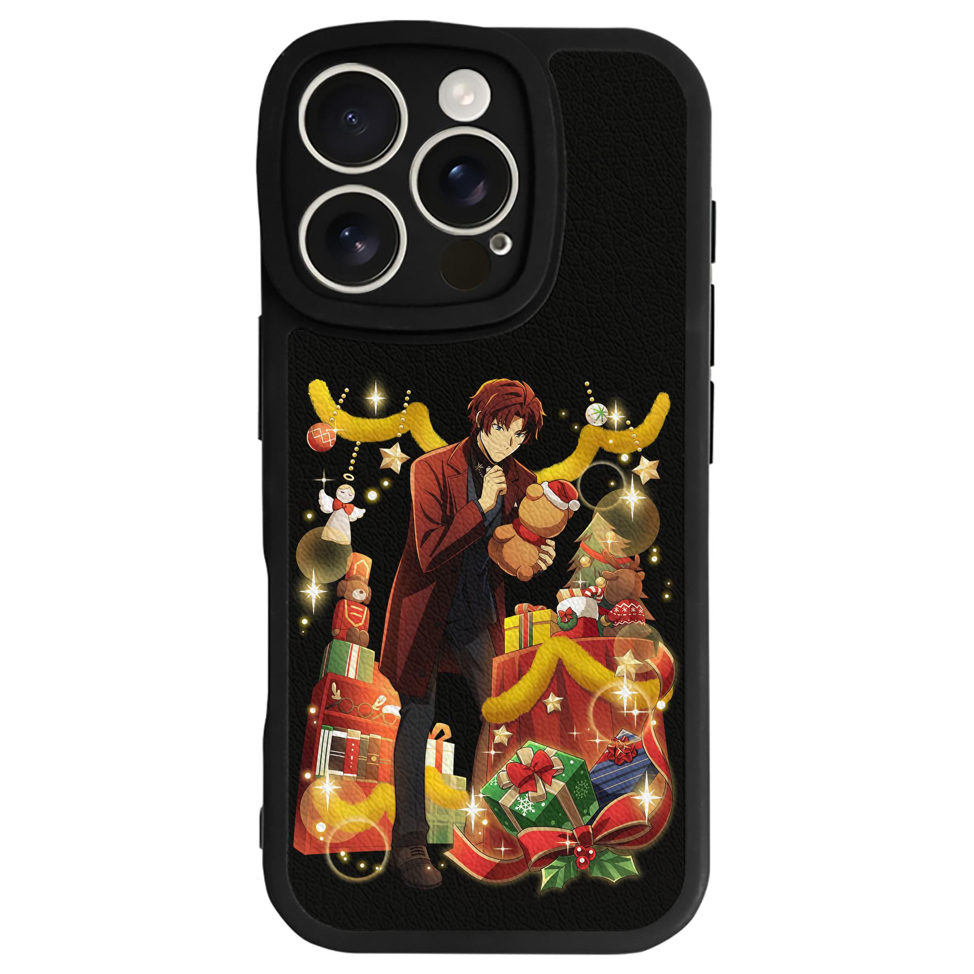 （画像用） 文豪ストレイドッグス Bungo Stray Dogs 【iPhone 16シリーズ対応】シリコンスマホケース（レザー調） 材質：シリコン